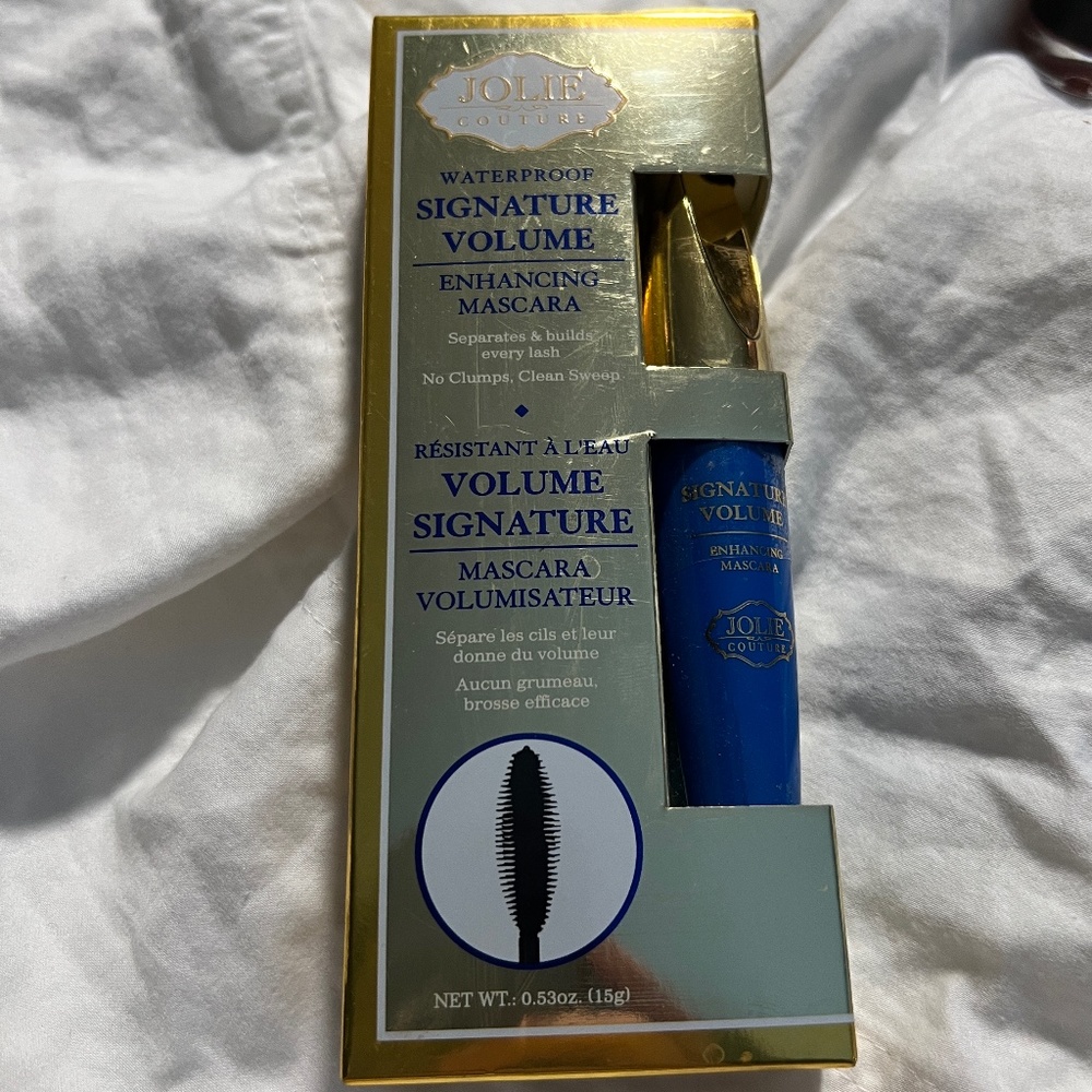 NIB Jolie Couture Waterproof Signature Volume Enhancing Mascara Black Noir